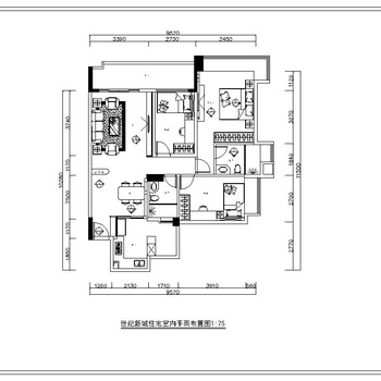 世纪新城住宅施工图|CAD施工图