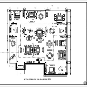 家具专卖店装修施工图|CAD施工图+效果图
