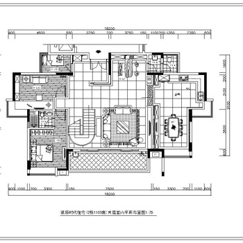 家装住宅室内装修施工图|CAD施工图