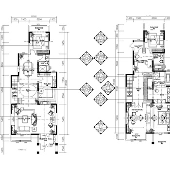 英式风格住宅|CAD施工图