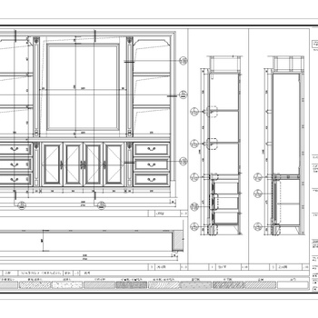 十套欧式嵌入式家具详图|CAD施工图