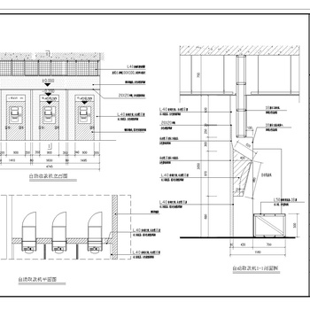 银行自助取款机钢架墙做法详图|CAD施工图