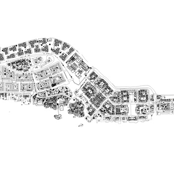 灵山拈花湾小镇首层组合平面|CAD施工图
