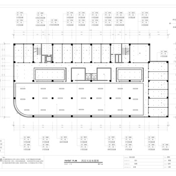 8000㎡五层办公楼装修|CAD施工图+效果图