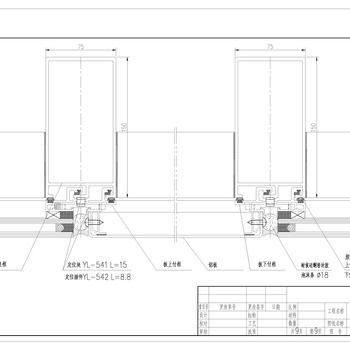 挂式小单元幕墙节点|CAD施工图