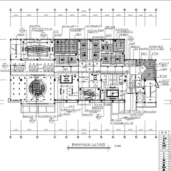 时代电器办公施工图|CAD施工图