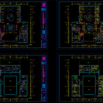 现代售楼部|CAD施工图+效果图+材料表