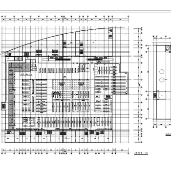 大型商超平面方案设计图施工图|CAD施工图