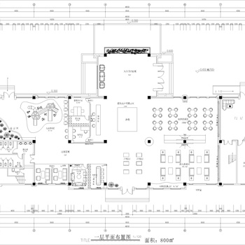 枫丹翡翠公馆售楼部施工图|CAD施工图