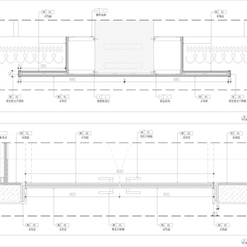 墙面柱面装饰节点|CAD施工图