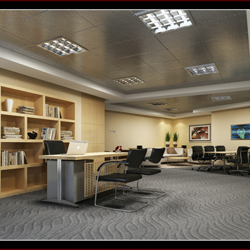 企业办公室|CAD施工图+效果图