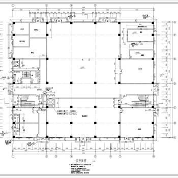 中式博物馆建筑施工图|CAD施工图