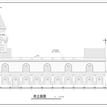 基督教堂建筑施工图|CAD施工图