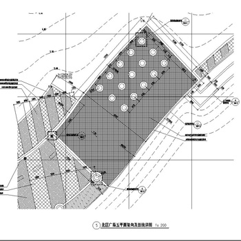 公园广场平台施工做法详图|CAD施工图