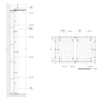 金属板包方柱圆形施工图|CAD施工图