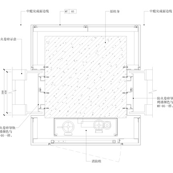 消防栓消防门节点施工图|CAD施工图