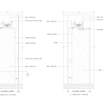 单开消防门施工图|CAD施工图