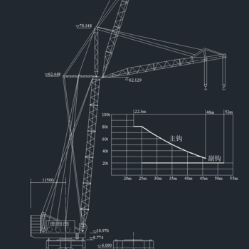多款吨量级塔吊详图|CAD施工图