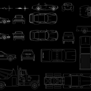 各类汽车CAD图库|CAD施工图