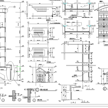 康乐园6号楼施工图|CAD施工图