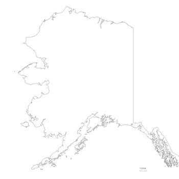 美国-阿拉斯加地图|CAD施工图