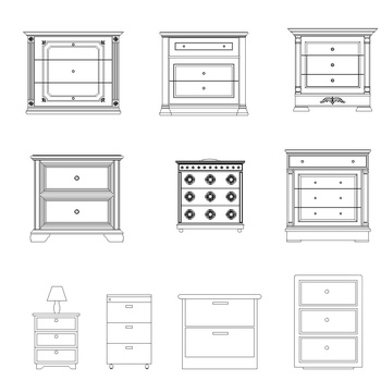 储物柜图块|CAD施工图