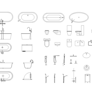 厨房卫浴图块|CAD施工图