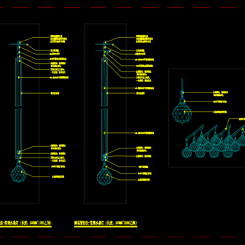 常规水晶灯详图|CAD施工图