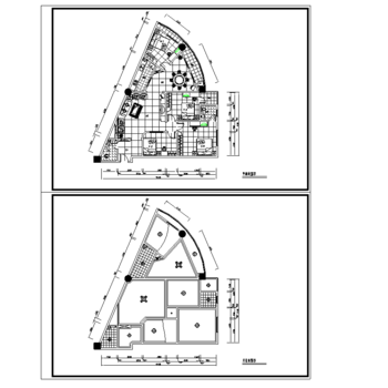 三角房户型布置图|CAD施工图