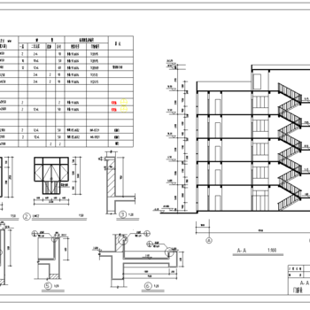 宿舍楼方案图|CAD施工图
