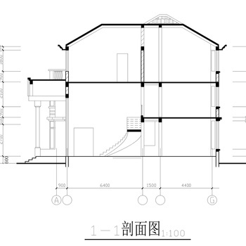 三层550平别墅建筑|CAD施工图