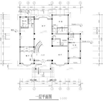 三层550平别墅建筑|CAD施工图