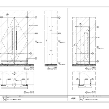 地弹簧玻璃门 |CAD施工图