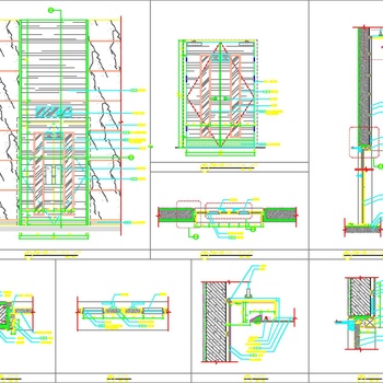 防火门立面图节点图|CAD施工图