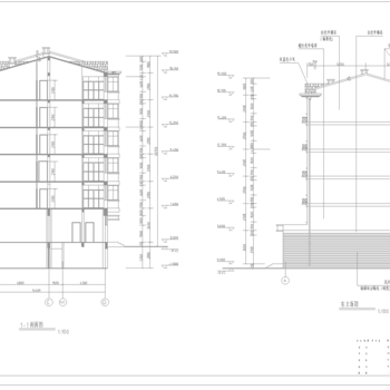 住宅楼建筑施工图|CAD施工图