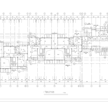 小区住宅地下车库|CAD施工图