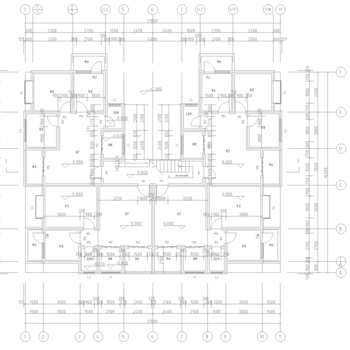 住宅建筑平立面施工图|CAD施工图