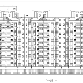 小高层住宅建施|CAD施工图