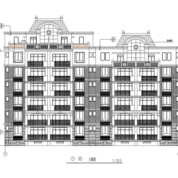 东方塞纳8楼住宅|CAD施工图