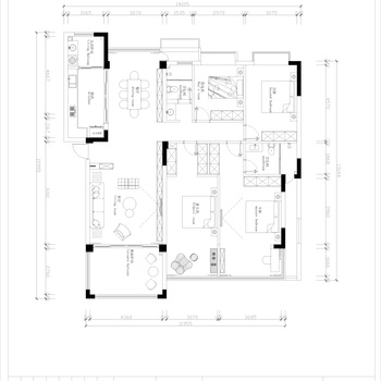 现在家装施工图|CAD施工图+效果图