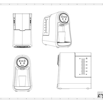 饮水机结构CAD设计图纸