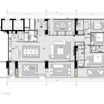 376㎡ 新中式大平层室内施工图