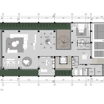 908㎡新中式三层别墅室内施工图