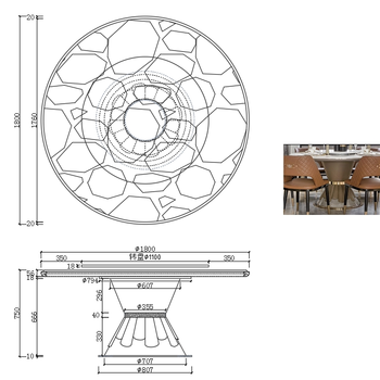 餐桌CAD家具设计图纸