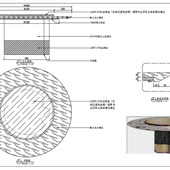 CAD家具设计餐桌三视图