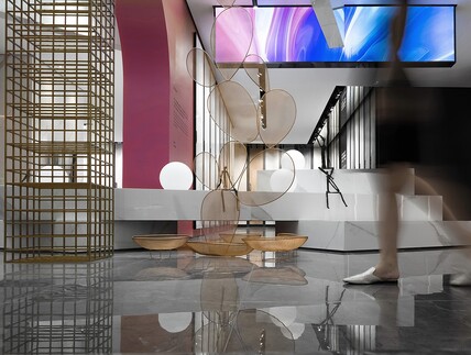 汇亚陶瓷总部展厅：让空间在自由中流淌 | 拓维设计