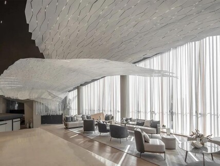 达观设计：现代折线艺术生活馆，家与城市的过渡