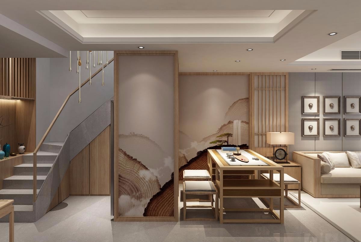 180㎡天津禅意新中式住宅 | 人本空间设计-建e室内设计网-设计案例