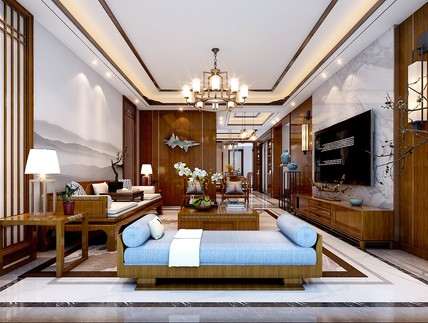 200平新中式家装设计