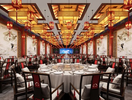 新中式海鲜餐厅设计